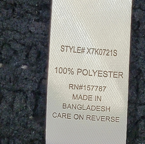 FTC WITH LOVE Women's Size 1X  Black Open Front Sweater/Cardigan with Pockets - Picture 10 of 12